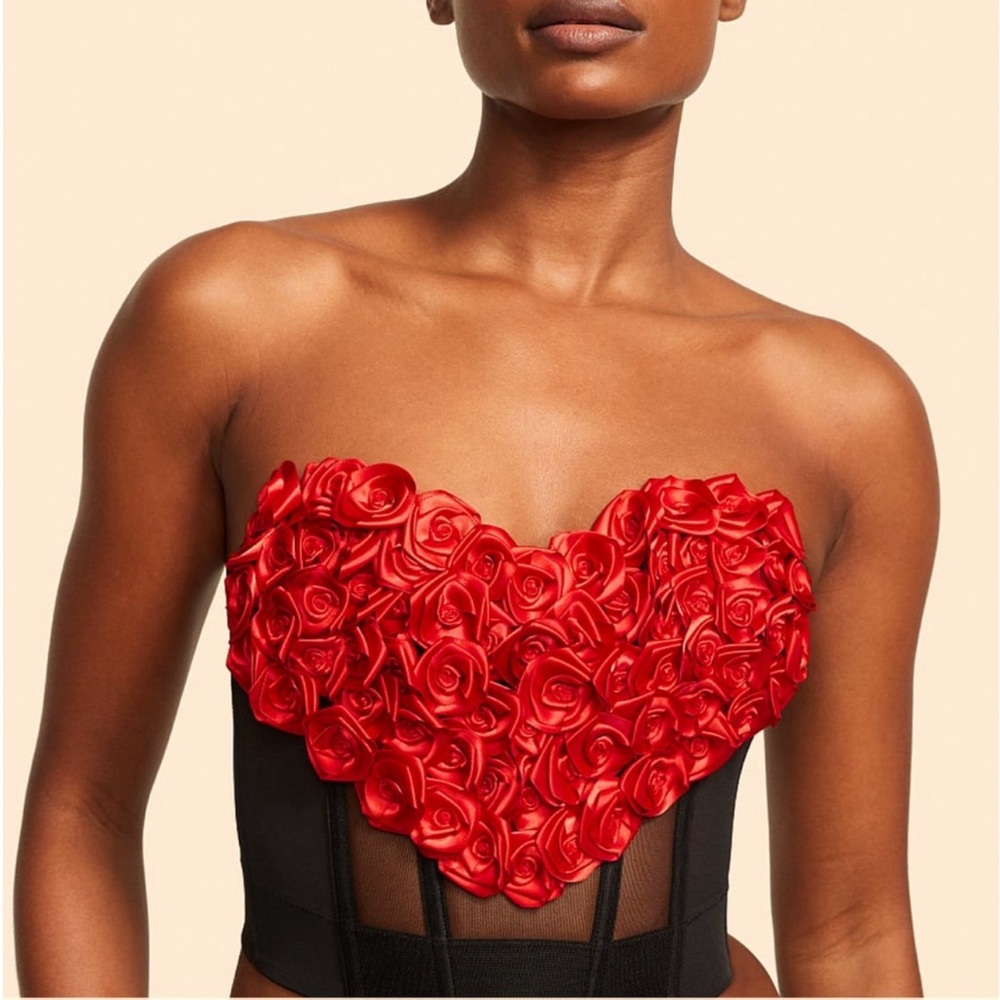 Victoria’s Secret Rose Heart Bustier